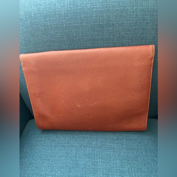 Vintage Nazarene Gabrielli Leather Copper Red Brown Portfolio Large Case Unisex - Picture 3 of 12